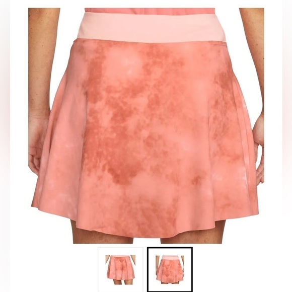 Nike dri fit Skirt Women's Regular Golf Skirt orange tie dye sz med NWT $75 - Picture 2 of 10